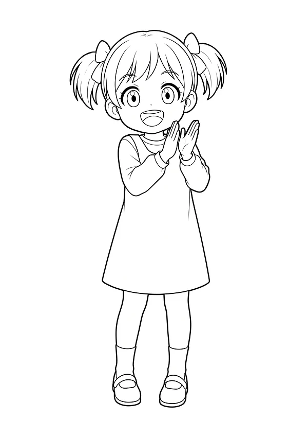ホッピースマイルぬりえ うみちゃん 01