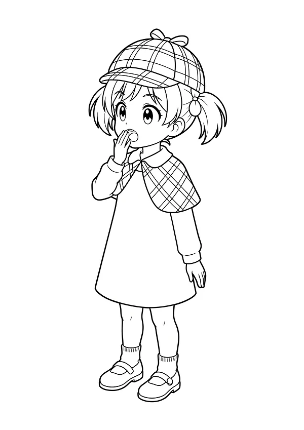 ホッピースマイルぬりえ うみ探偵 02
