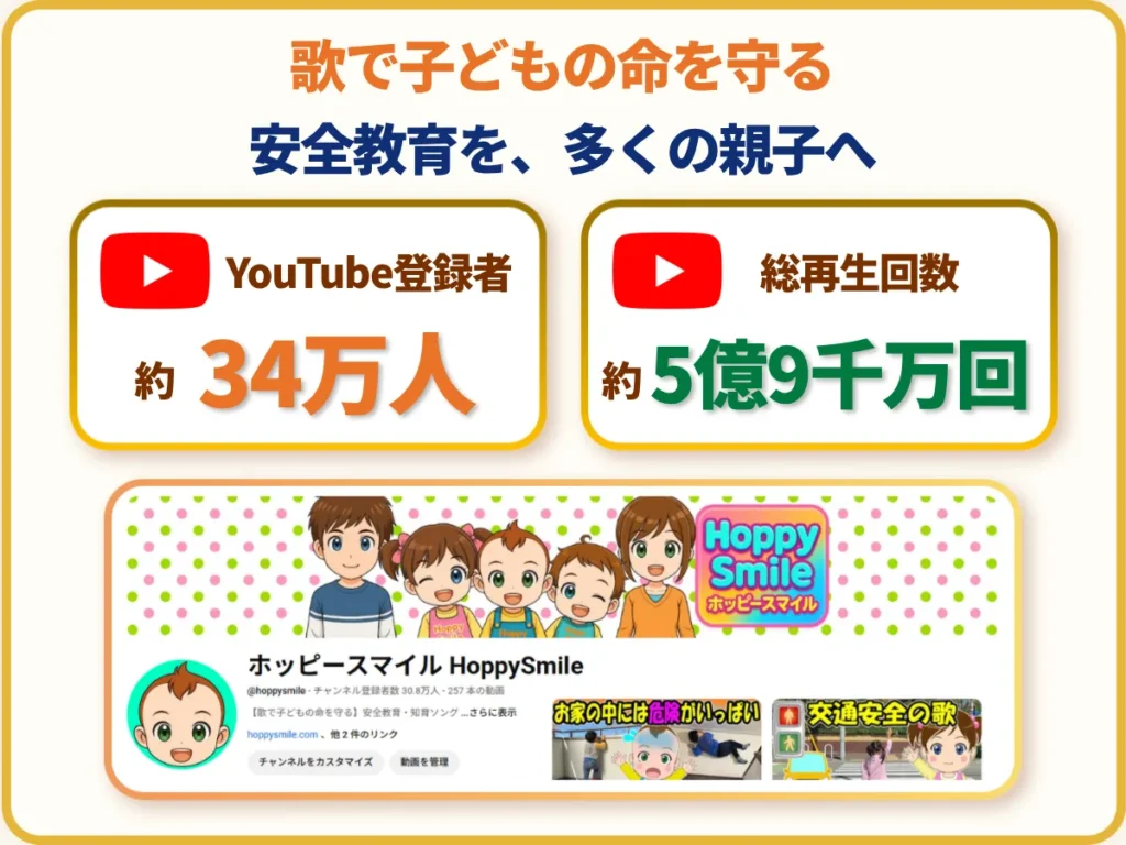 歌で子どもの命を守る安全教育を、多くの親子へ