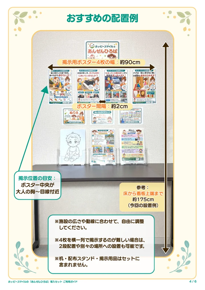 あんぜんひろばのおすすめの配置例