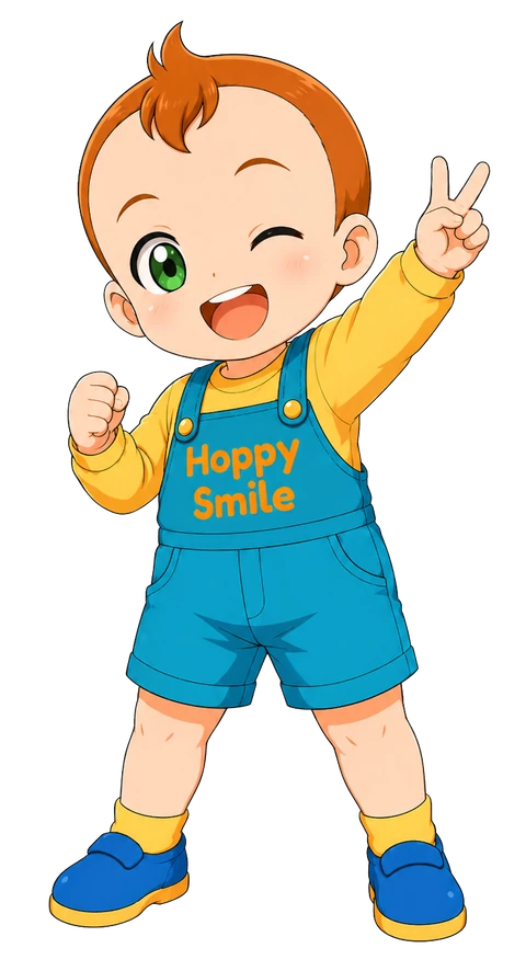 手を挙げて安全ルールを伝える、そらくんの追加キャラクター画像例